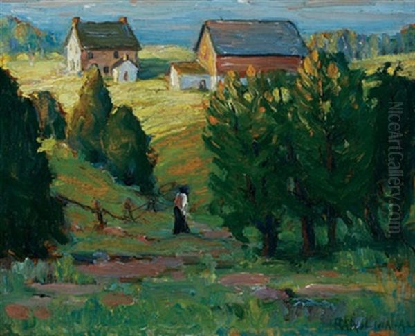 Early Morning Walk Oil Painting by George Arthur Kulmala