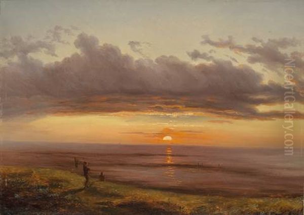 Sonnenuntergang Am Meer by Carl Robert Kummer