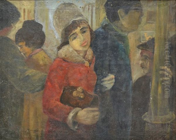 People In A Crowd by Yasuo Kuniyoshi