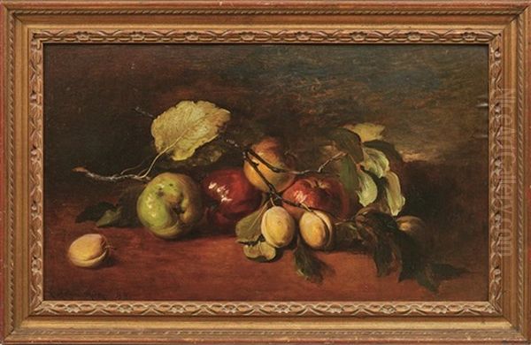 Fruchtestillleben Oil Painting by Ludwig Adam Kunz