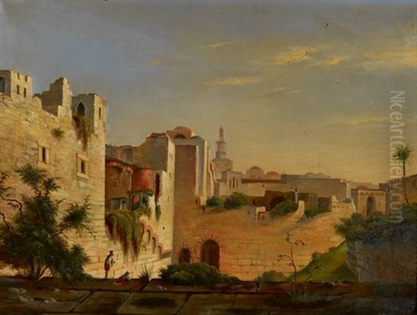 Ville D'orient Oil Painting by Ludwig Adam Kunz