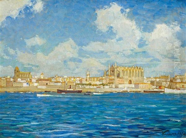 Palma De Mallorca Oil Painting by Alfred Kunze-Goetz