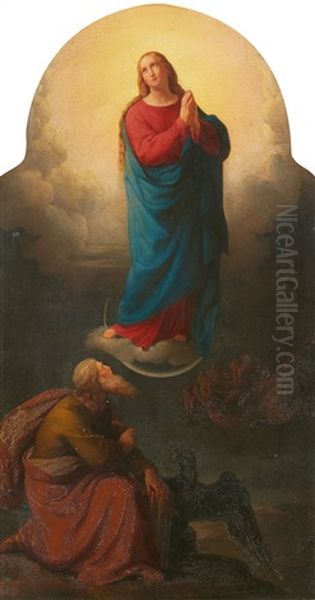 Maria Immaculata Oil Painting by Leopold Kupelwieser