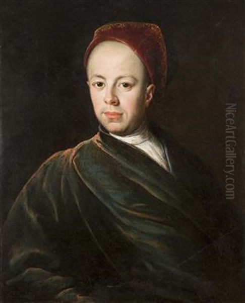 Portrait Of A Man Oil Painting by Johann (Jan) Kupetzki