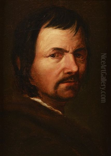 Self-portrait Oil Painting by Johann (Jan) Kupetzki