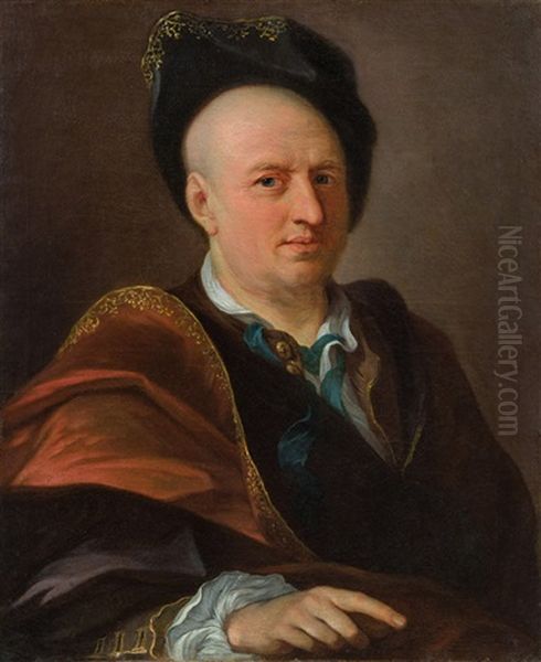 Herrenportrat Oil Painting by Johann (Jan) Kupetzki