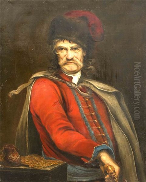 Portrait Von Johann Georg Ii. Oil Painting by Johann (Jan) Kupetzki