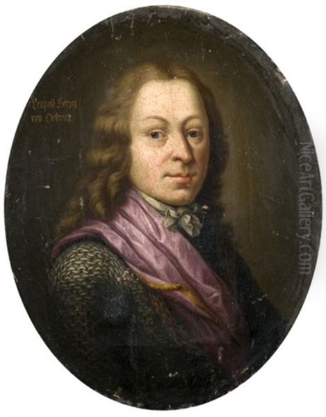 Portrait De L'archiduc Leopold D'autriche Oil Painting by Johann (Jan) Kupetzki