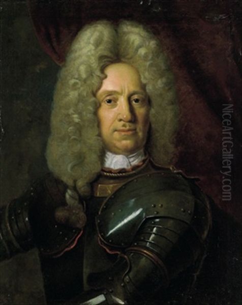 Bildnis Generalfeldmarschalls Graf Siegbert Von Heister Oil Painting by Johann (Jan) Kupetzki