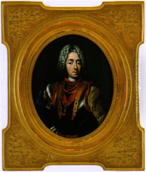 Bildnis Des Prinzen Eugen Von Savoyen Oil Painting by Johann (Jan) Kupetzki