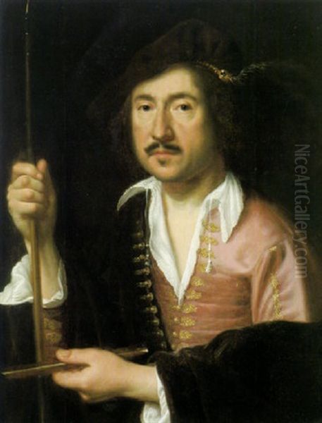 Portrait Des Christoph Ludwig Agricola Oil Painting by Johann (Jan) Kupetzki