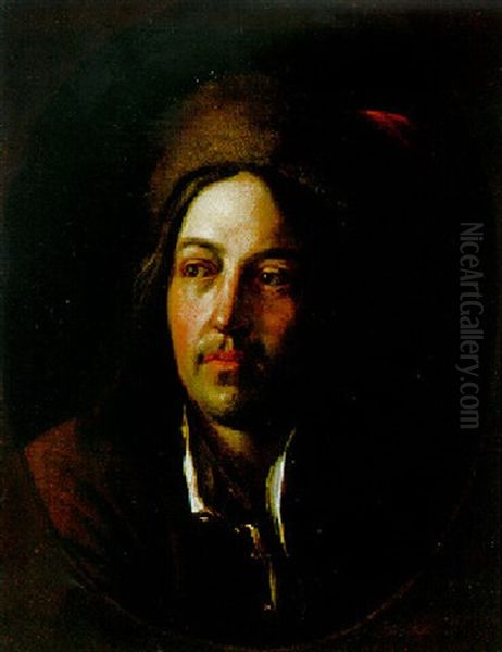 Bildnis Eines Mannes Mit Pelzmutze Oil Painting by Johann (Jan) Kupetzki