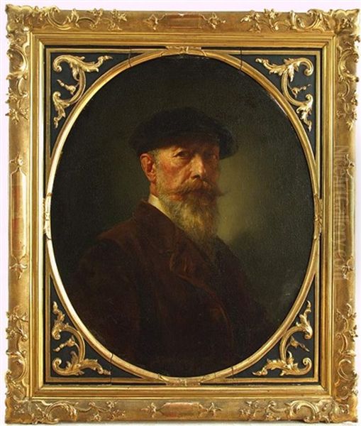 Selbstportrat Oil Painting by Rudolf Kuppelmayer