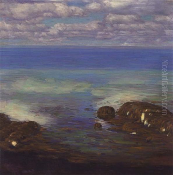 An Der Kuste Von Concarneau Oil Painting by Max Kurzweil