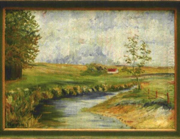 Dachauer Landschaft Oil Painting by Carl Kuestner