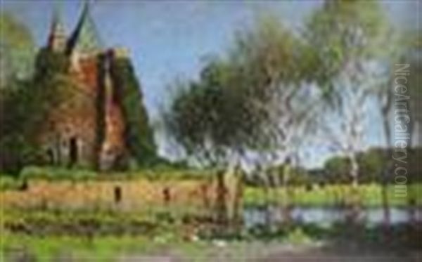 Ruine Van Brederode Oil Painting by Cornelis Kuypers