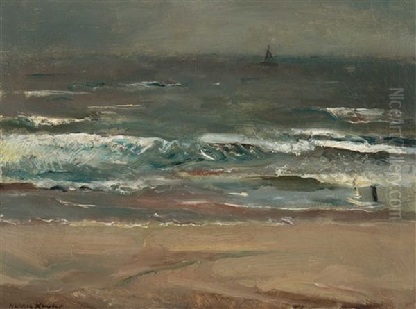 Beach View, Groet/bergen Oil Painting by Harrie Kuyten