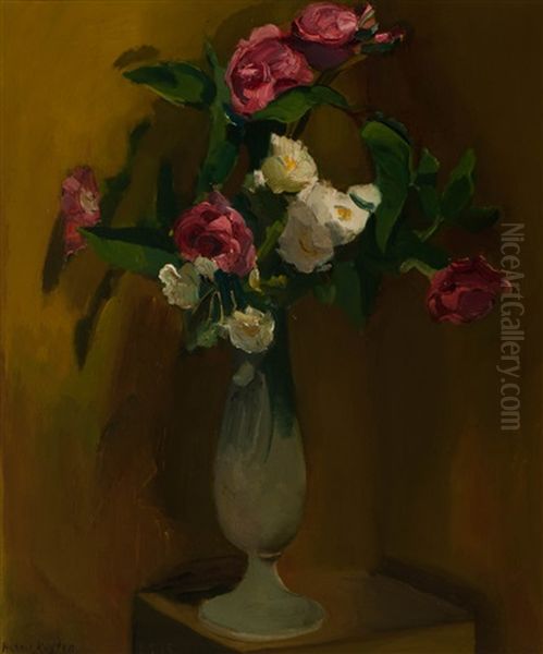 Bouquet Of Summer Flowers Oil Painting by Harrie Kuyten