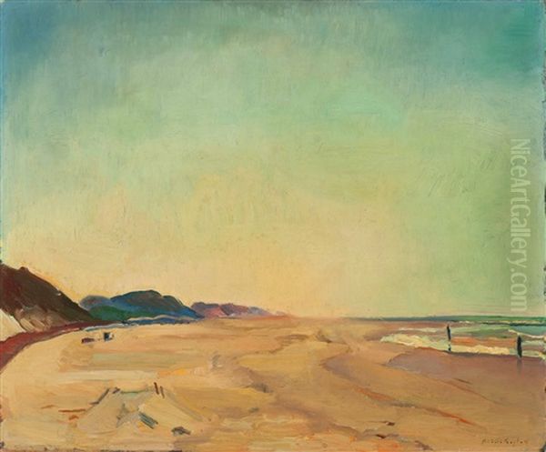 Beachscene, Groet/bergen Oil Painting by Harrie Kuyten