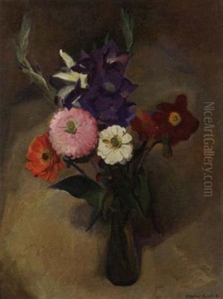 Summer Bouquet Oil Painting by Harrie Kuyten