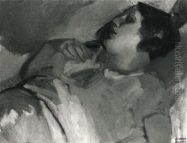 Young Woman Sleeping by Harrie Kuyten