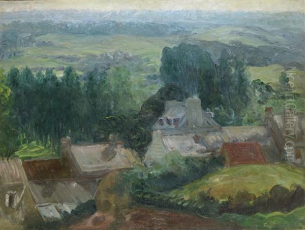 Vue De Bretagne Oil Painting by Konstantin Kuznetsov