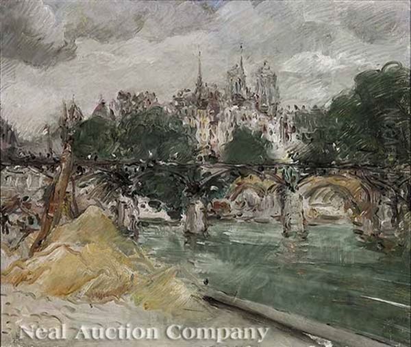 Notre Dame De Paris Oil Painting by Konstantin Kuznetsov