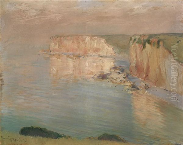 The Cliffs Of Etretat Oil Painting by Konstantin Kuznetsov