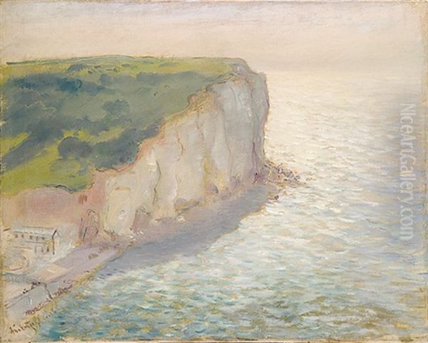 White Cliffs Oil Painting by Konstantin Kuznetsov