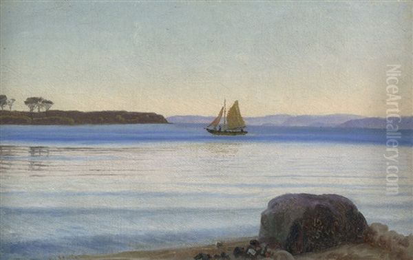 Aussicht Von Hindsgavl Auf Den Kolding Fjord Oil Painting by Vilhelm Peter Karl Kyhn