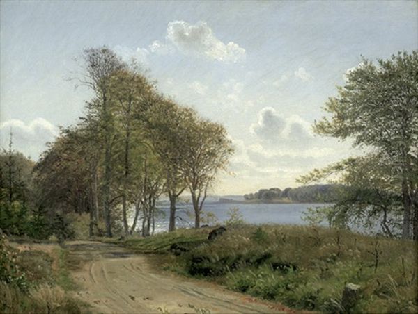 Herbstliche Fjordlandschaft Bei Sonnenschein Oil Painting by Vilhelm Peter Karl Kyhn