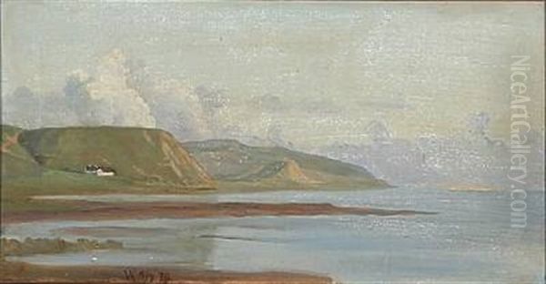 Coastal Scape, Presumably In France Oil Painting by Vilhelm Peter Karl Kyhn