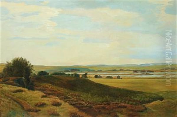 Scenery From Silkeborg Oil Painting by Vilhelm Peter Karl Kyhn