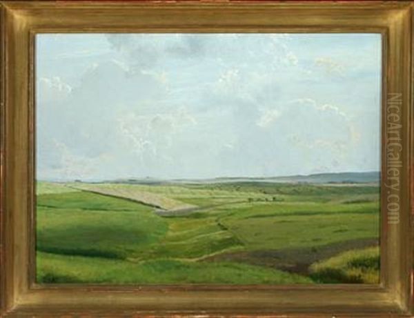 Aabent Landskab, Juni Oil Painting by Vilhelm Peter Karl Kyhn