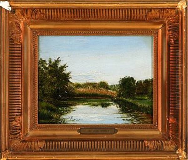 Landscapes (pair) Oil Painting by Vilhelm Peter Karl Kyhn