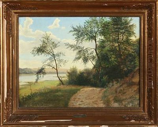 Fra Himmelbjergsoerne Oil Painting by Vilhelm Peter Karl Kyhn