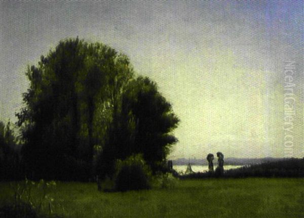 Paysage Oil Painting by Vilhelm Peter Karl Kyhn