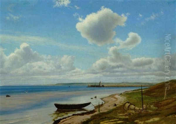 Parti Fra Isefjorden Oil Painting by Vilhelm Peter Karl Kyhn