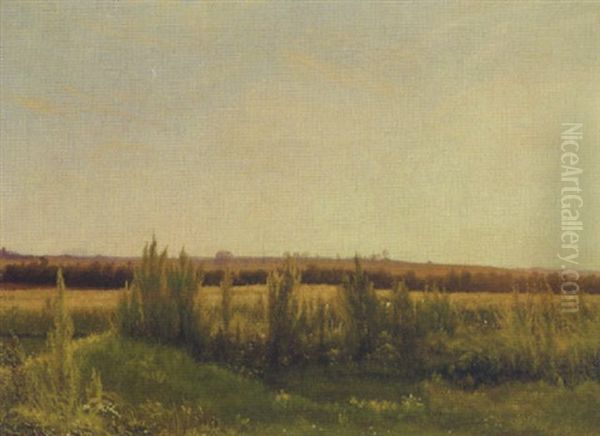 Marklandskab, Sommer Oil Painting by Vilhelm Peter Karl Kyhn