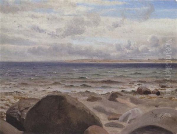 Ved Stranden Oil Painting by Vilhelm Peter Karl Kyhn