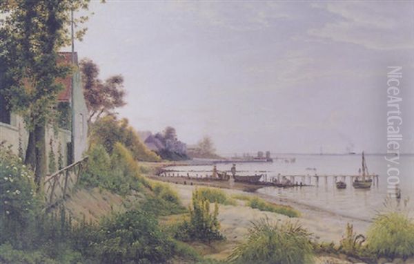 From Hellebaek Oil Painting by Vilhelm Peter Karl Kyhn