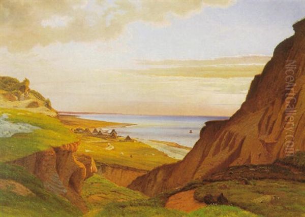 Sommermorgen Ved Mariager Fjord Oil Painting by Vilhelm Peter Karl Kyhn