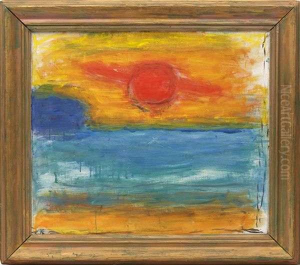 Sjunkande Sol Oil Painting by Carl Kylberg