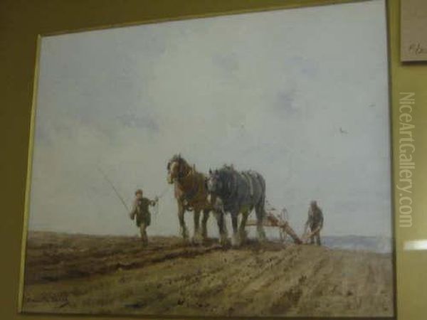 The Plough Team Oil Painting by Ernest G. Beech