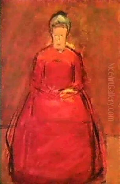 Eleonore Von Essen, Konstnarens Mor Oil Painting by Carl Kylberg