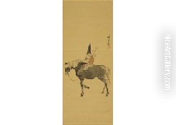 Horse Oil Painting by Kawanabe Kyosai