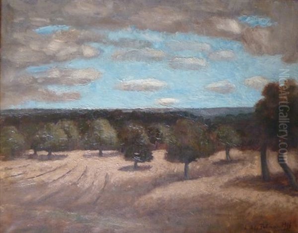 Paysage Oil Painting by Amedee Marie Dominique Dubois de La Patelliere