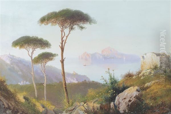 Capri Da Massa Oil Painting by Gioacchino La Pira