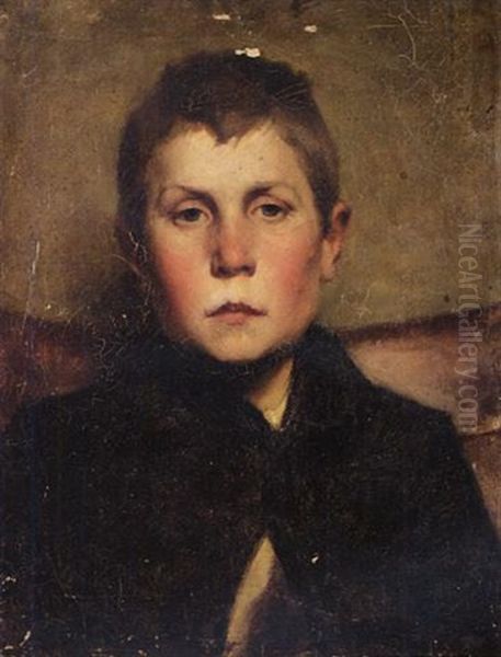 Portrait Of A Boy Oil Painting by Henry Herbert La Thangue