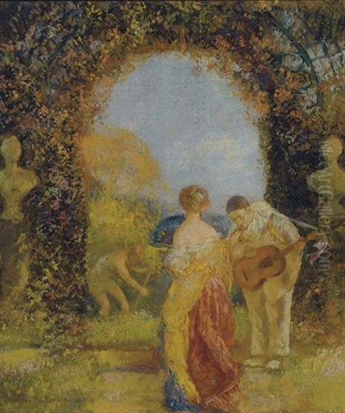 La Bienvenue Oil Painting by Gaston La Touche